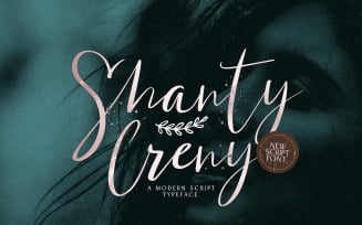 Shanti Creny - Modern Cursive Font