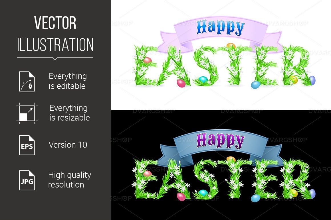 Kit Graphique #118232 Happy Easter Divers Modles Web - Logo template Preview