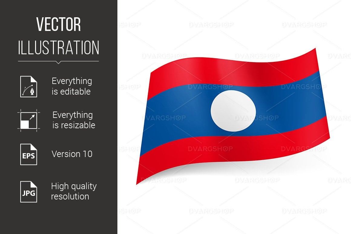 Kit Graphique #118245 Laos Drapeau Divers Modles Web - Logo template Preview