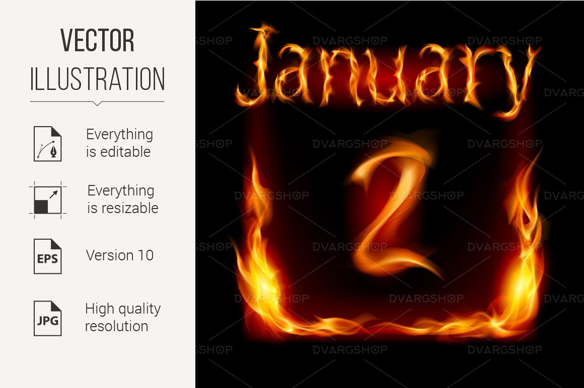 Template #118258 January Fire Webdesign Template - Logo template Preview