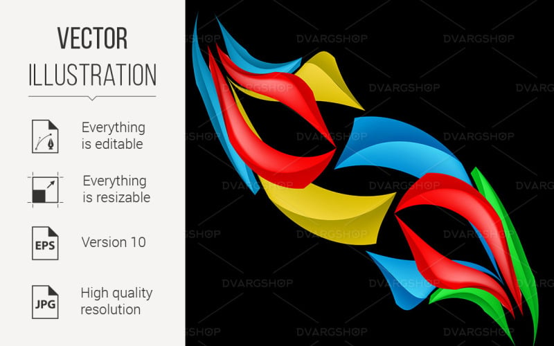 Colorful Abstract Forms - Vector Image Vector Graphic