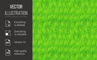 Fresh Grass Seamless - Vector Image