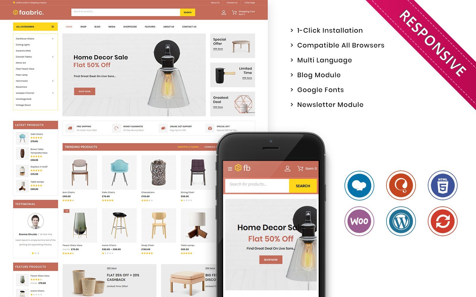 Template #118364 Woocommerce Furniture Webdesign Template - Logo template Preview