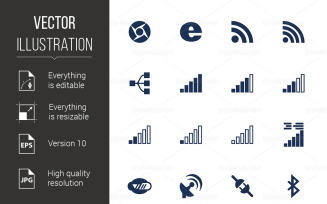 Connetion Icons - Vector Image