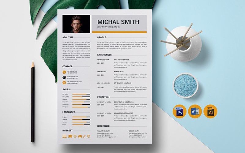 Kit Graphique #118402 Resume Template Divers Modles Web - Logo template Preview