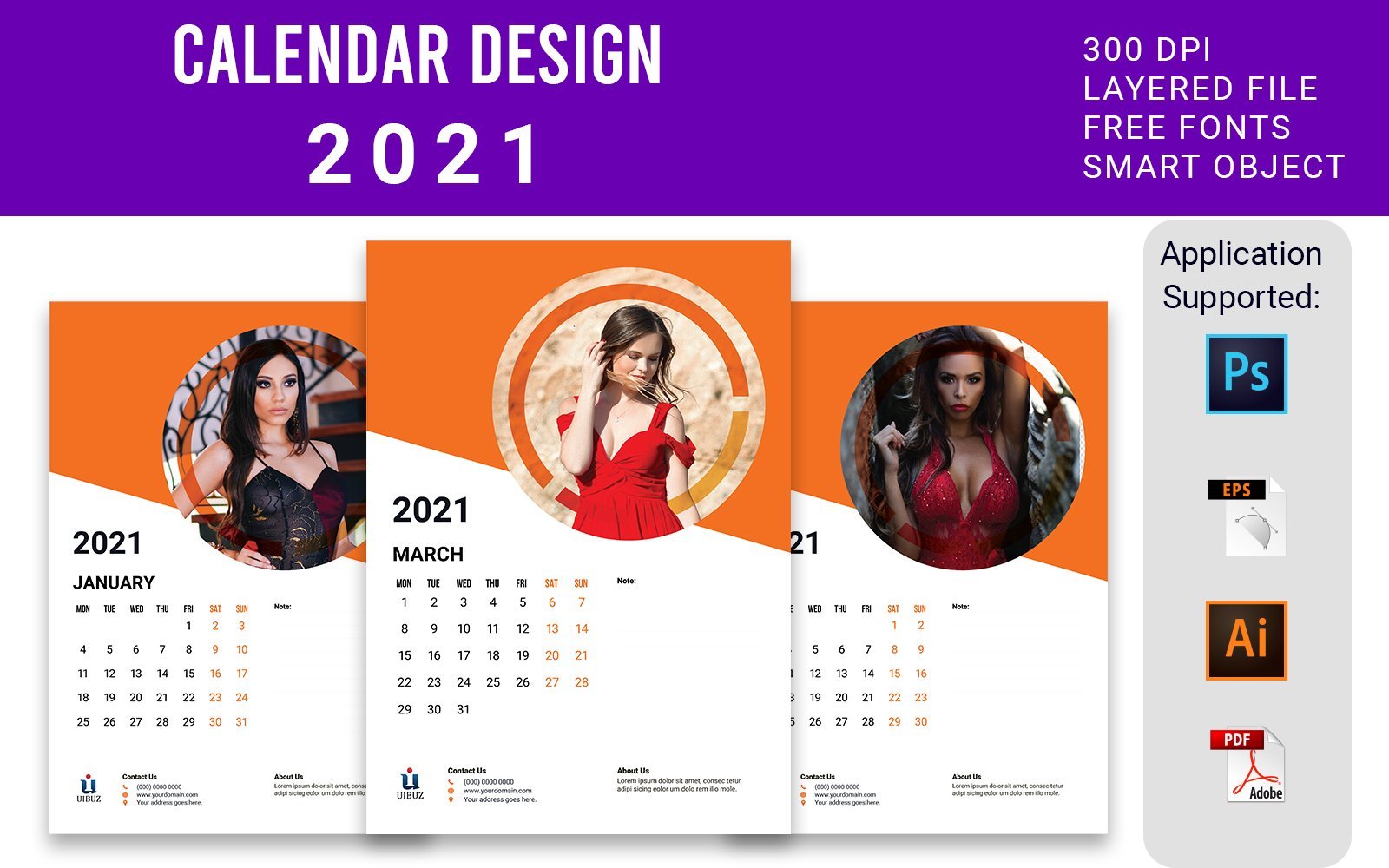 Kit Graphique #118403 Calendrier Calendrier Divers Modles Web - Logo template Preview