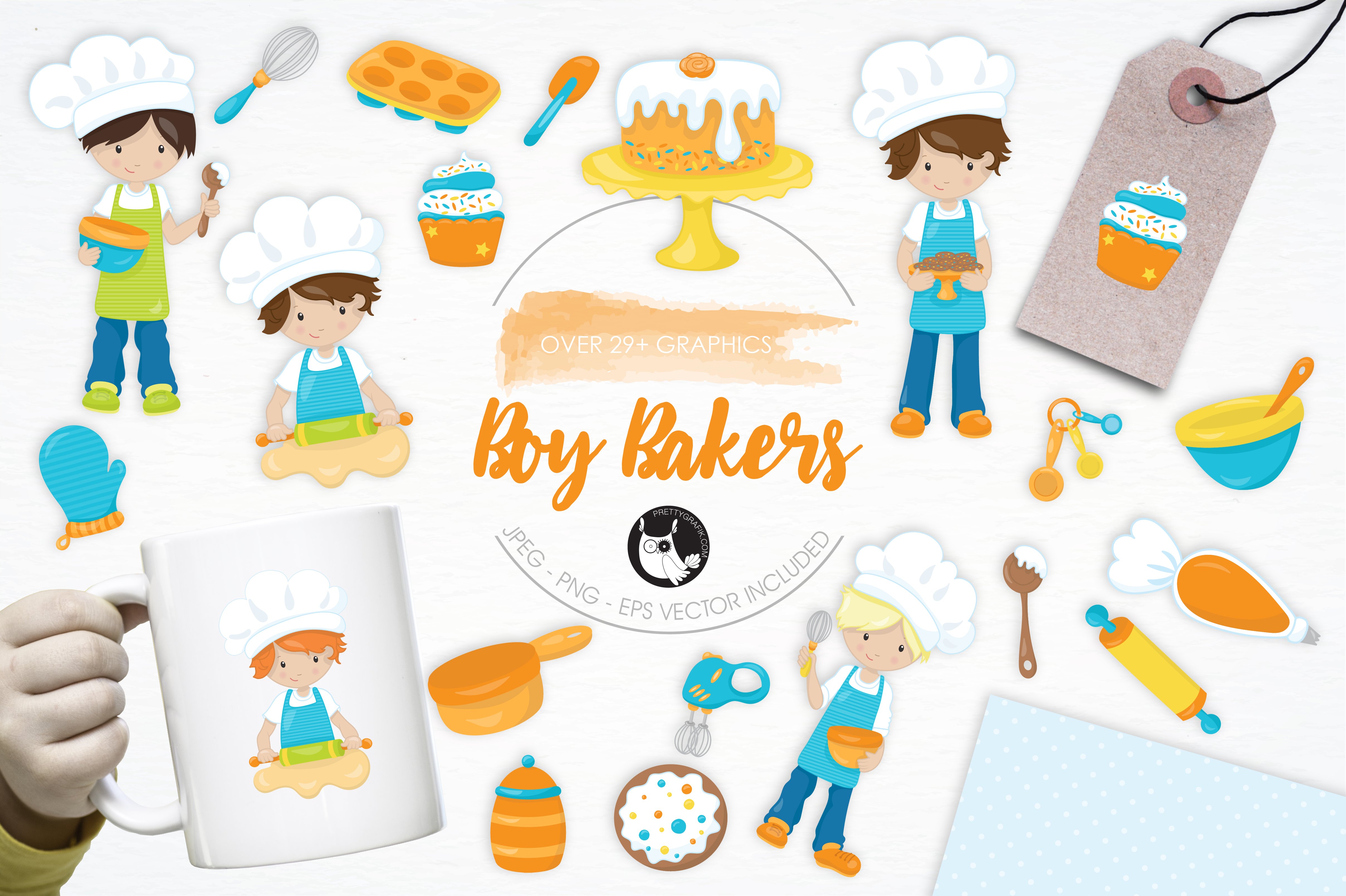 Kit Graphique #118427 Illustration Baking Divers Modles Web - Logo template Preview