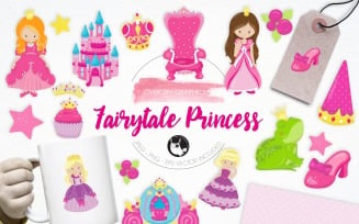 Fairytale Princess illustration pack - Vector Image