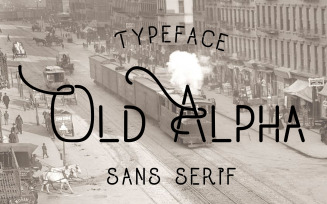 Old Alpha Typeface Font