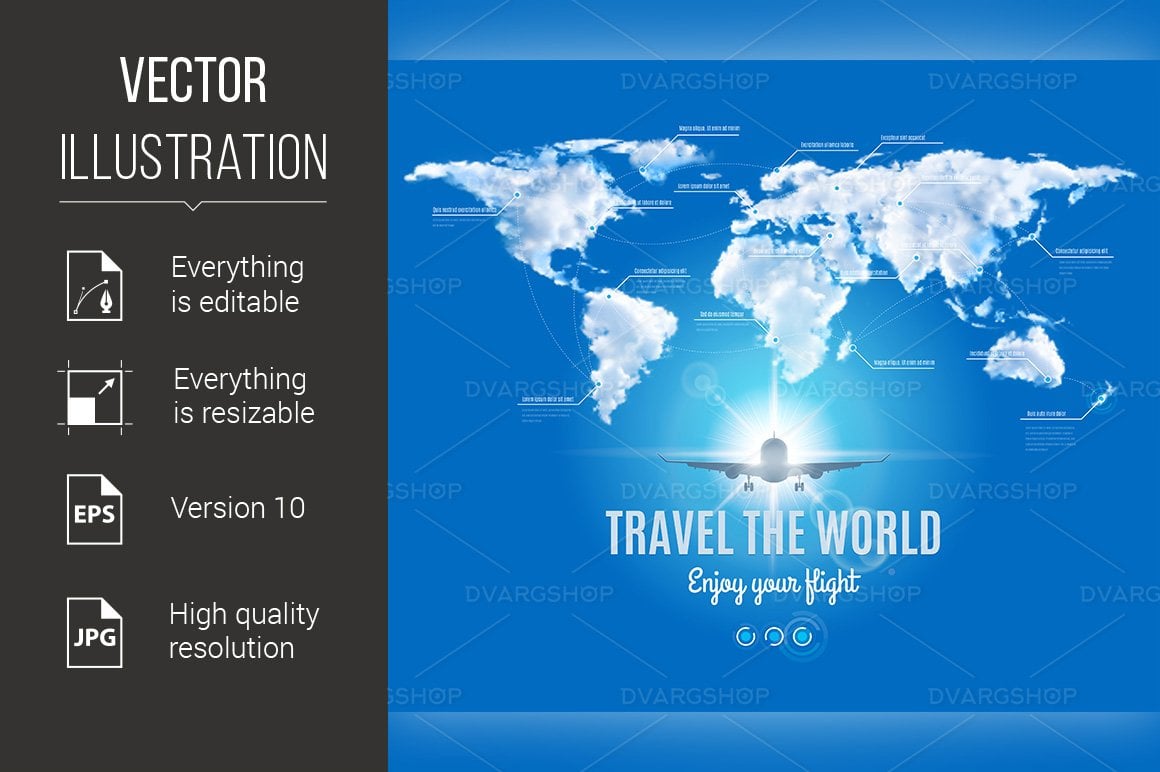 Kit Graphique #118534 Travel World Divers Modles Web - Logo template Preview