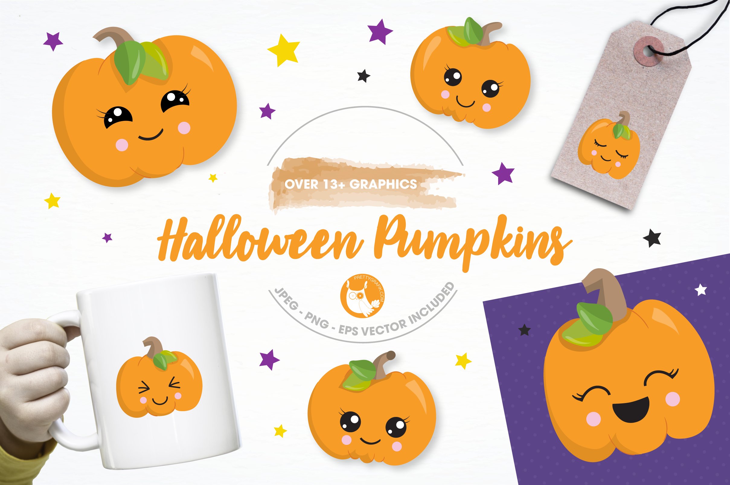 Halloween Pumpkin Illustration Pack - Vector Image
