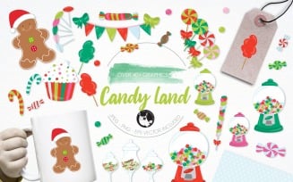 Christmas candy Illustration Pack - Vector Image