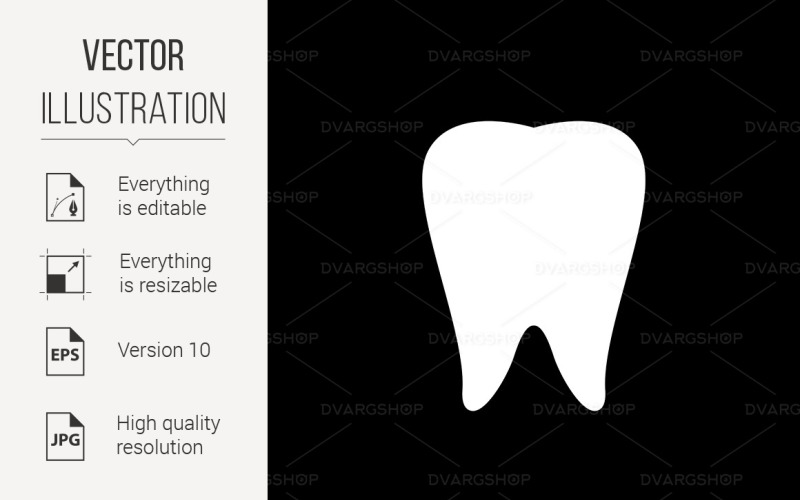 Dentist Symbol - Vector Image Vector Graphic