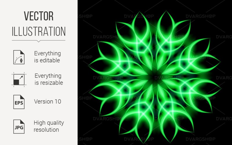 Neon Element - Vector Image Vector Graphic