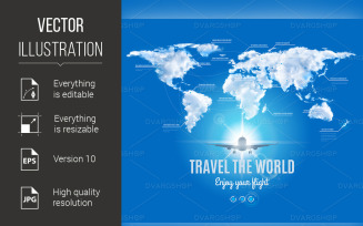 Travel the World Design - Vector Image