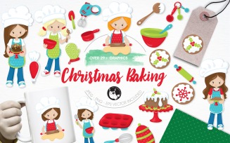 Christmas Baking Illustration Pack - Vector Image