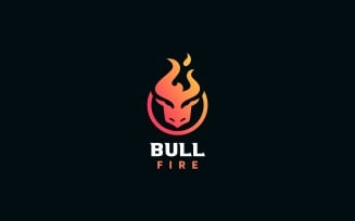 Bull Fire Logo Template