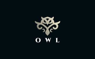 Owl Ornament Logo Template