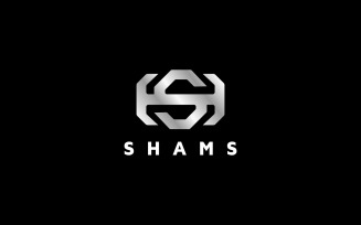 SH Monogram Logo Template