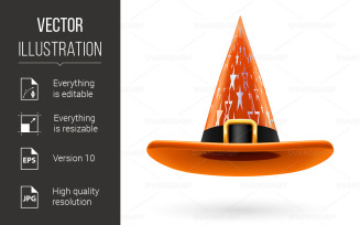 Witch Hat - Vector Image