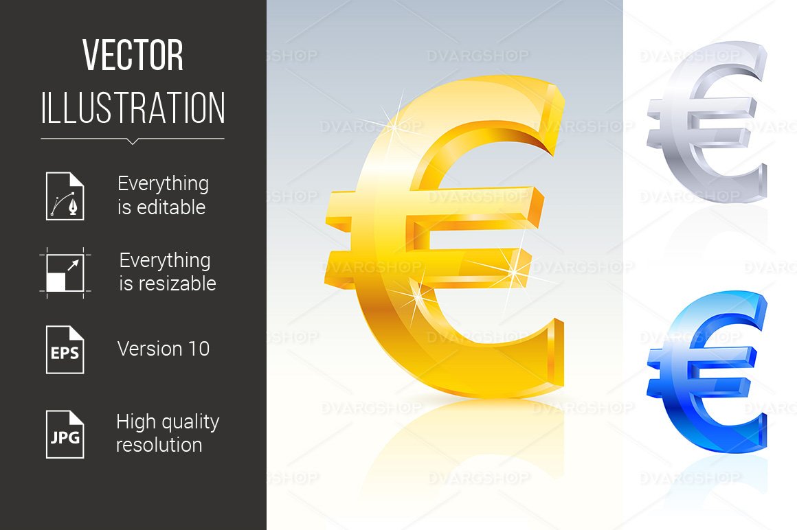 Kit Graphique #118817 Signe Euro Web Design - Logo template Preview