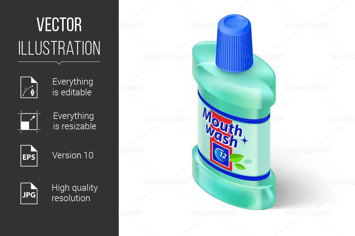 Kit Graphique #118827 Isometric Mouthwash Divers Modles Web - Logo template Preview