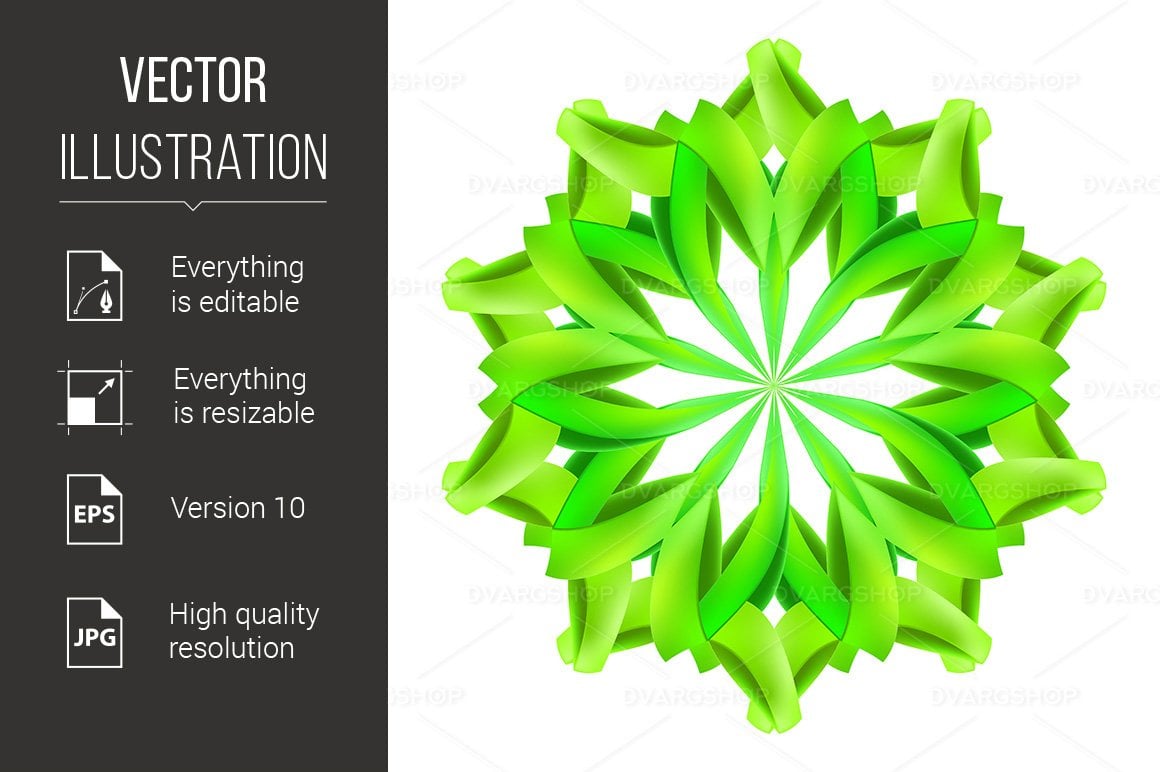 Kit Graphique #118865 Abstract Green Divers Modles Web - Logo template Preview