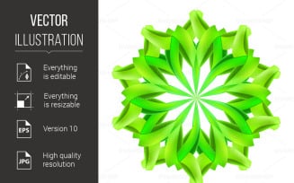 Abstract Green Pattern - Vector Image