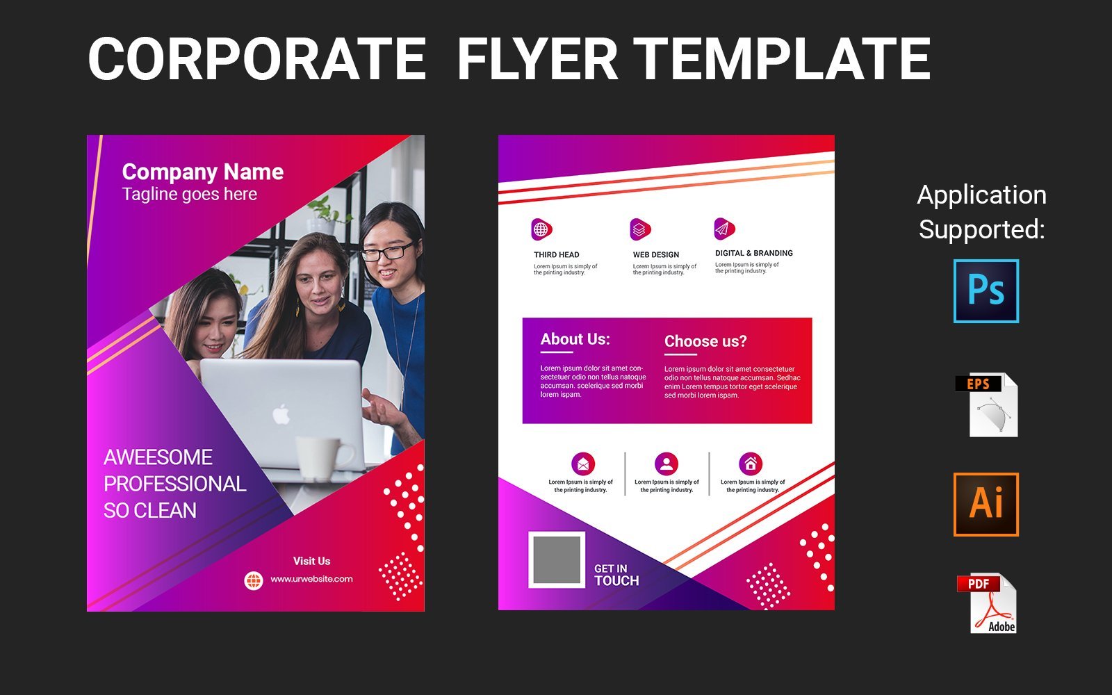 Template #118977 A4 Flyer Webdesign Template - Logo template Preview