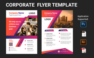 2 Page Business Flyer - Corporate Identity Template