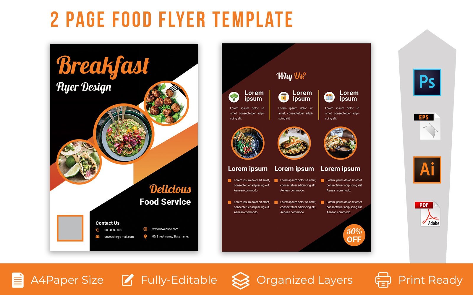 Template #119039 Bakery Flyer Webdesign Template - Logo template Preview