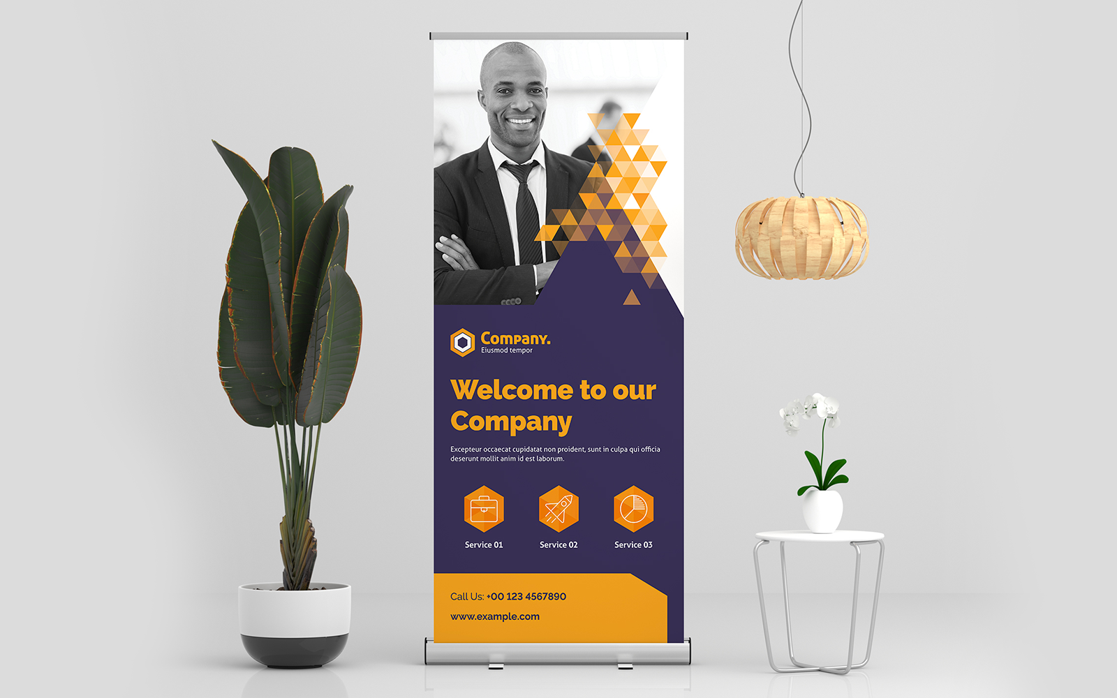 Roll-Up Banner Creative - Corporate Identity Template