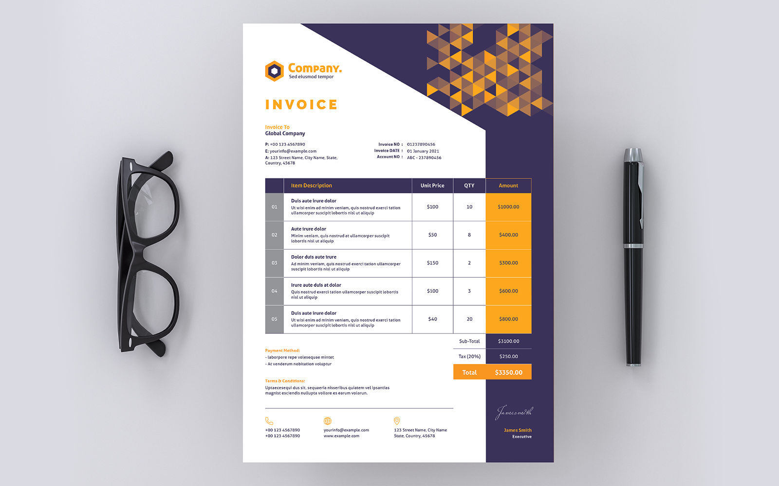 Invoice Creative - Corporate Identity Template