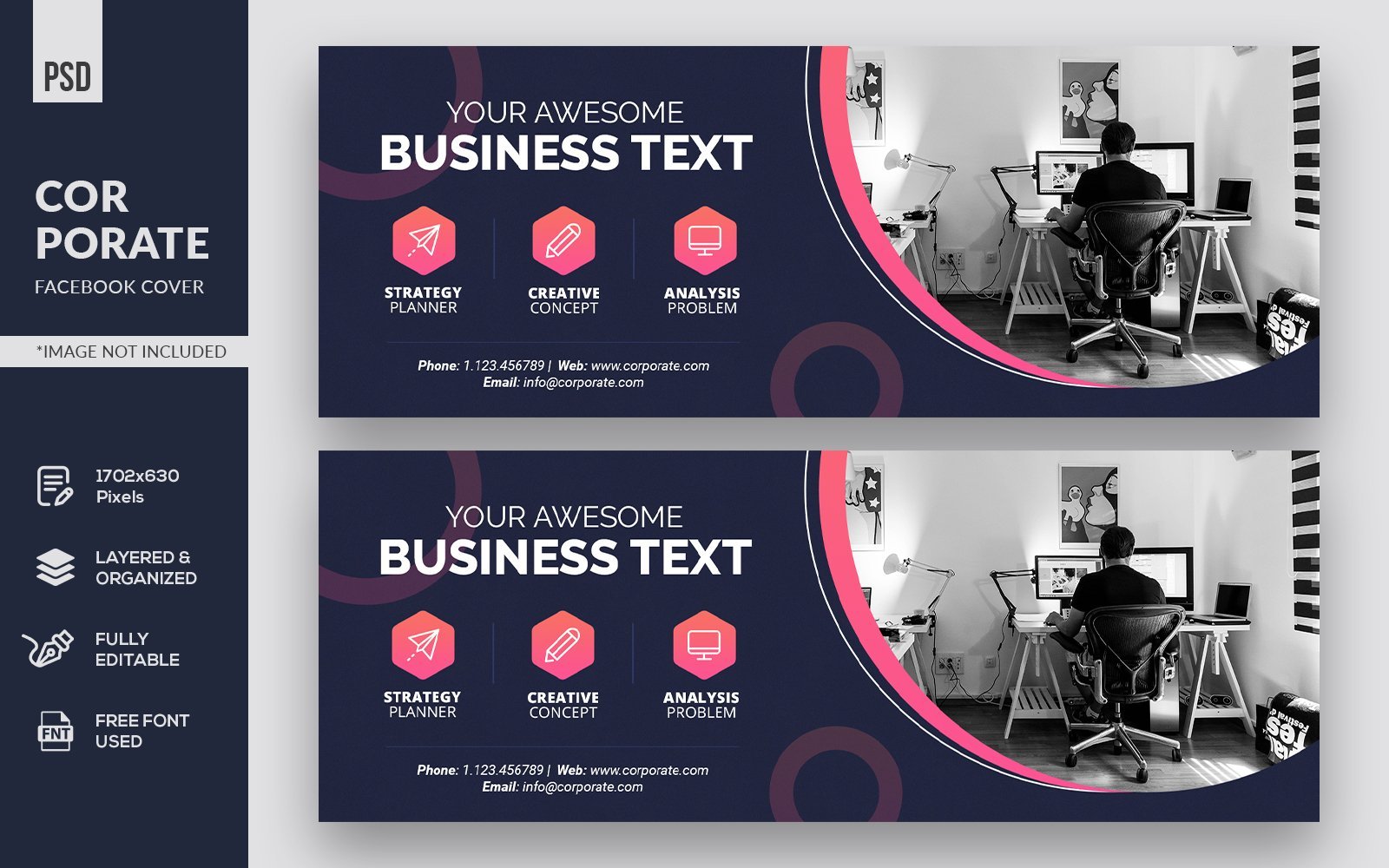 Template #119085 Facebook Banner Webdesign Template - Logo template Preview