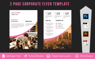 2 page Flyers Volume-8 - Corporate Identity Template