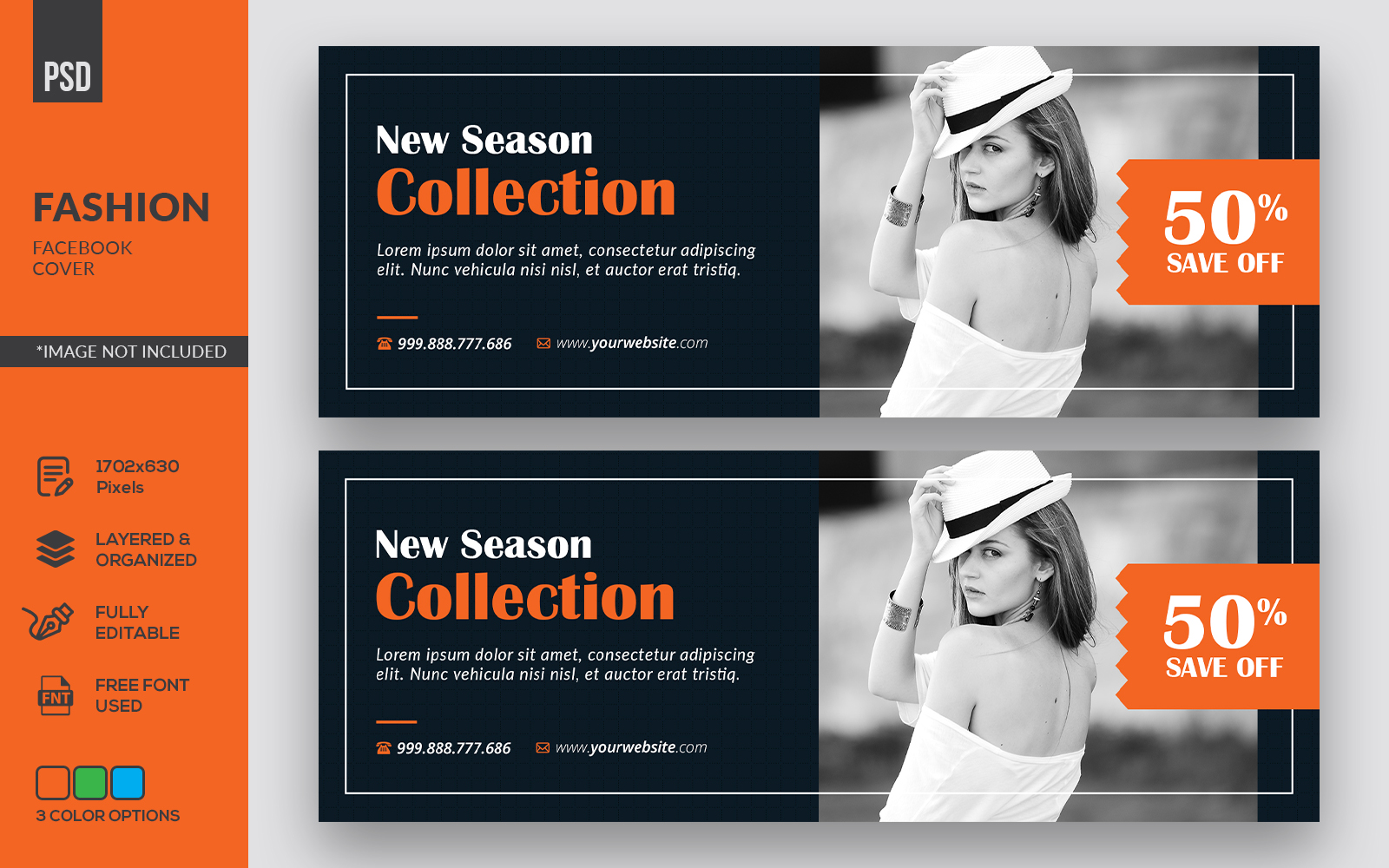 Plantilla De Identidad Corporativa "Fashion Facebook Cover" #119031