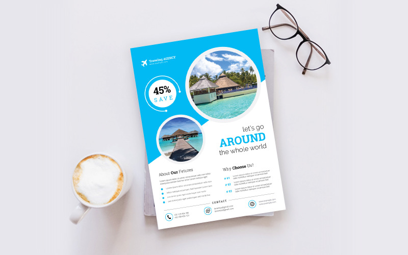 Travel & Tour Flyer - Corporate Identity Template
