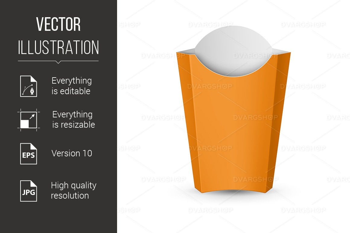 Template #119175 French Fries Webdesign Template - Logo template Preview
