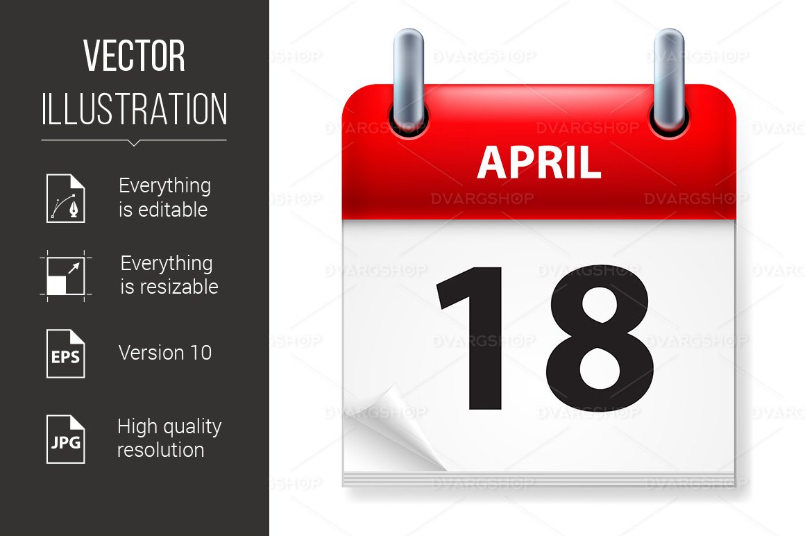 Kit Graphique #119180 Calendar April Divers Modles Web - Logo template Preview