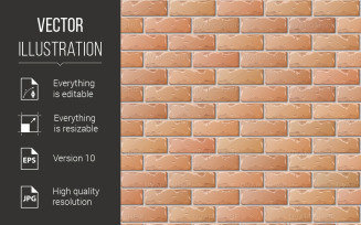Brick Wall - Vector Image