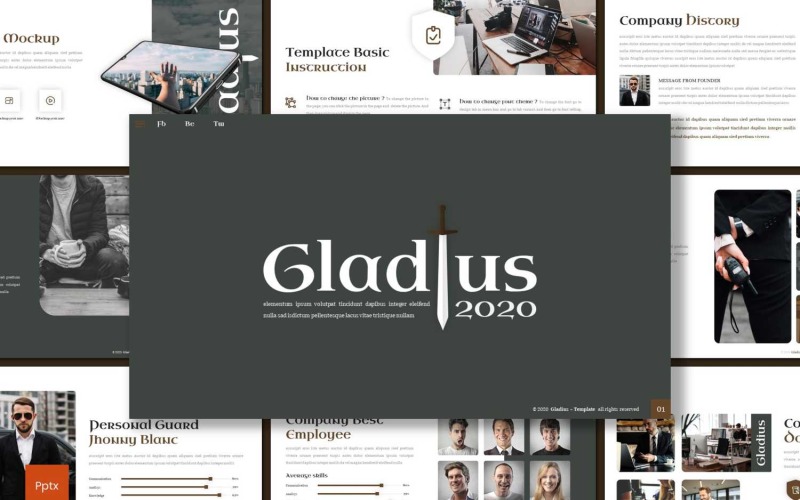 Gladius PowerPoint template PowerPoint Template