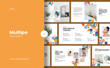 Multipe - Geometric Keynote Template