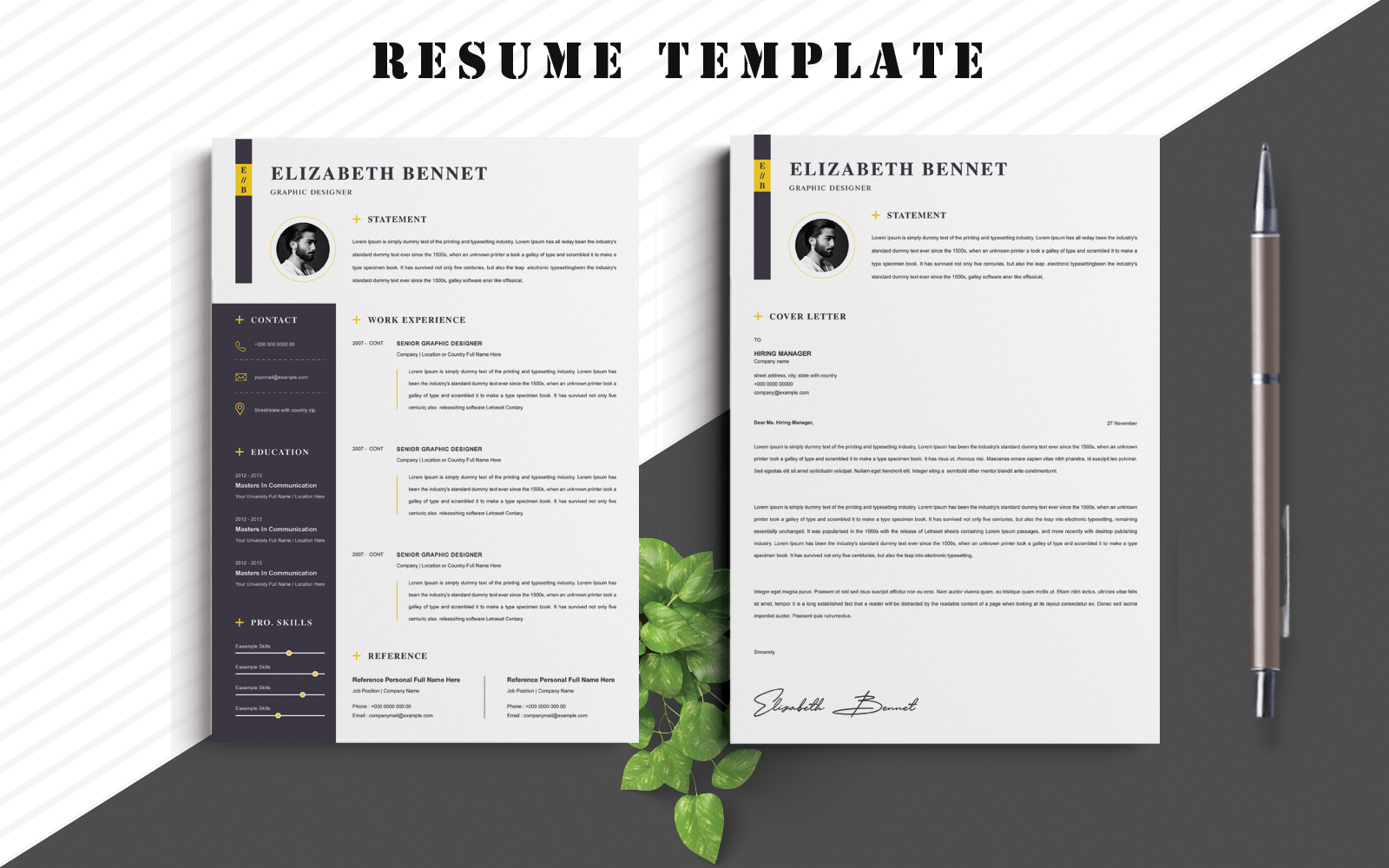 Template #119254 Clean Resume Webdesign Template - Logo template Preview