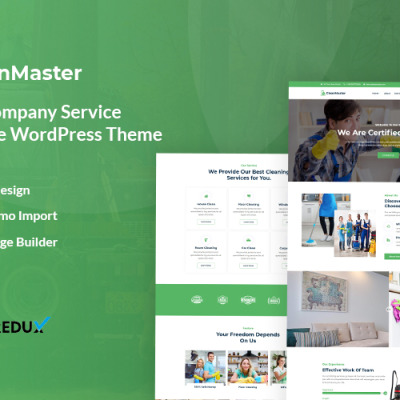 Cleanmaster - Cleaning Service Responsive WordPress Theme #119283