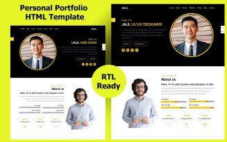 Jalil - Personal Portfolio Landing Page Template