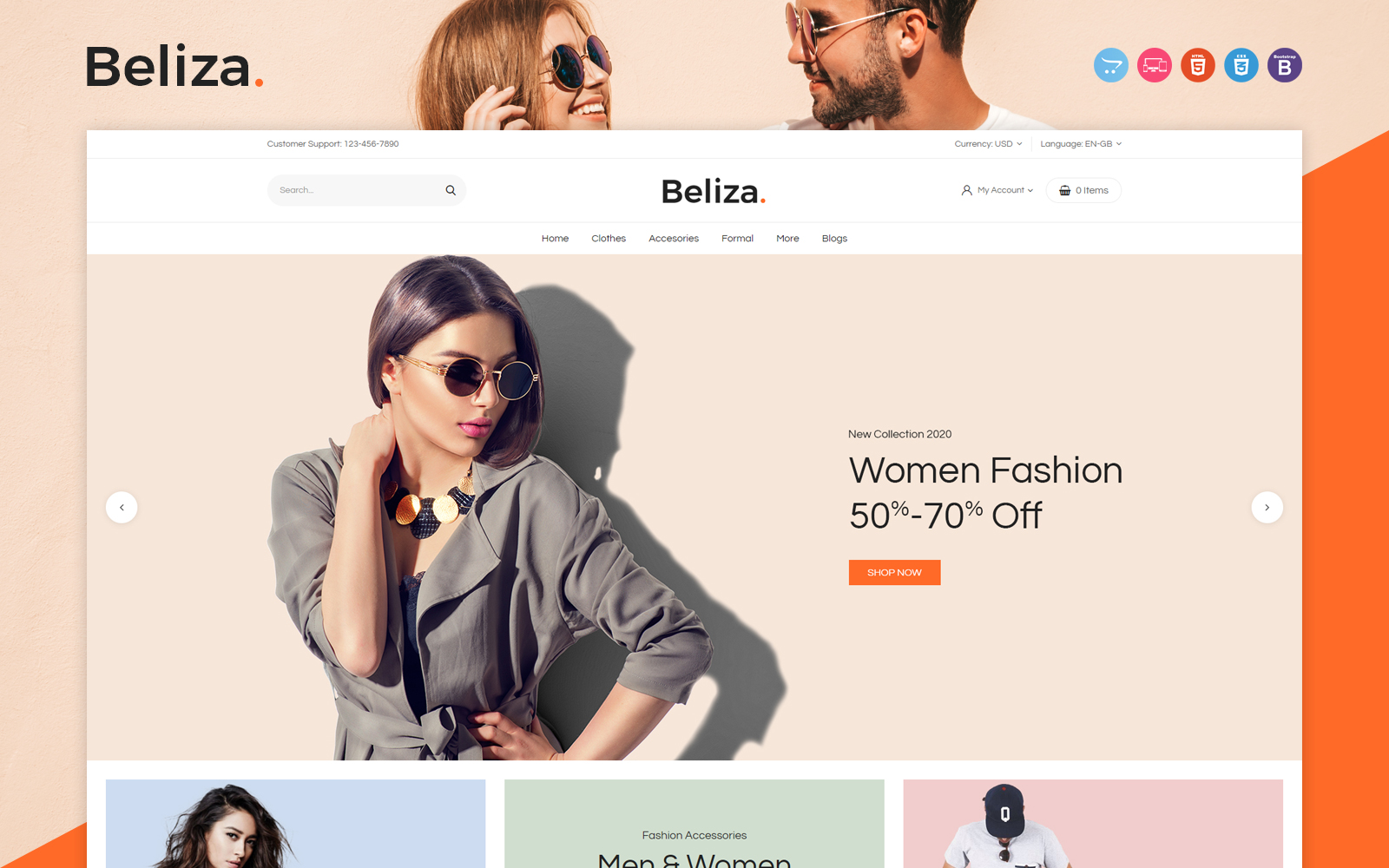 Responsywny szablon OpenCart Beliza #119284