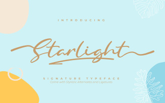 Starlight | Signature Typeface Font