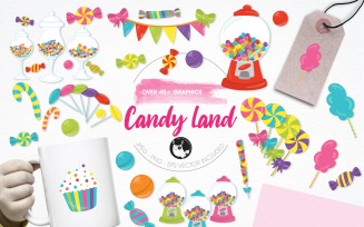 Candy Land Illustration Pack - Vector Image