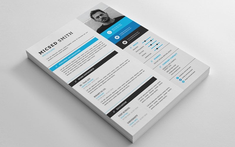 Kit Graphique #119474 Rsum Cv Divers Modles Web - Logo template Preview