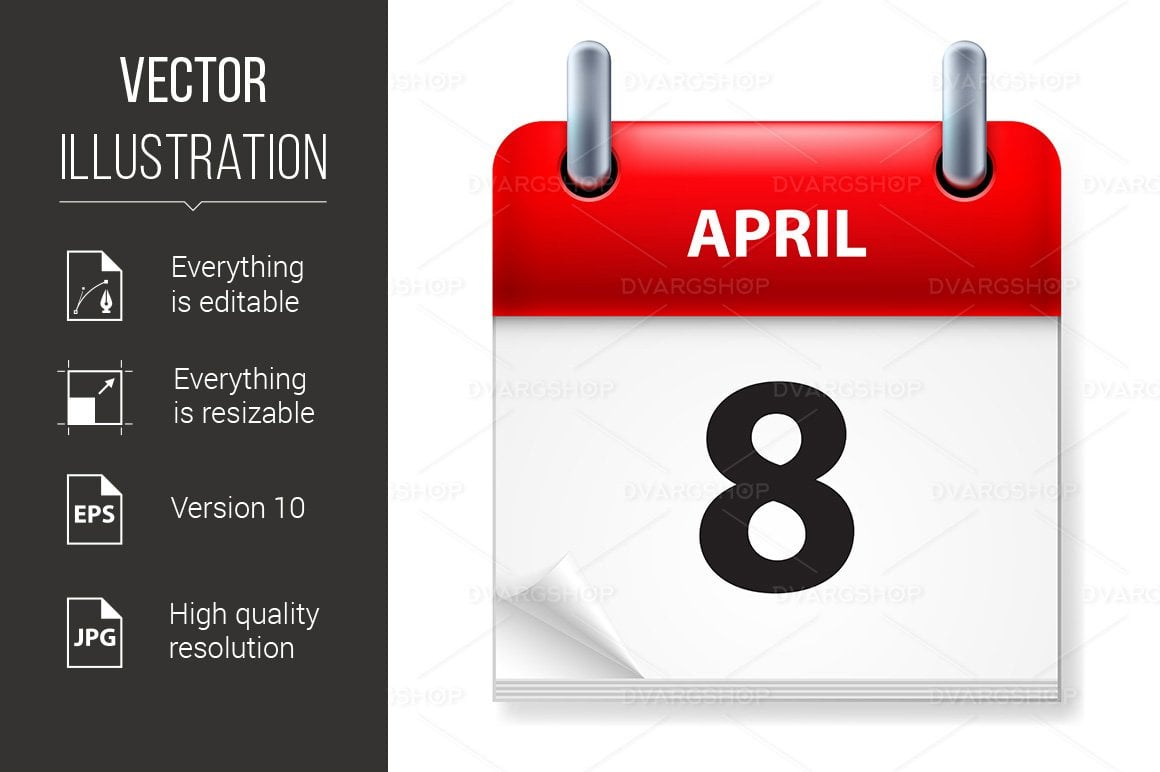 Kit Graphique #119588 Calendar April Divers Modles Web - Logo template Preview